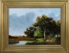 Vintage Original Oil on Panel, DANIEL van der PUTTEN, "Approaching Storm at Loch Leven"