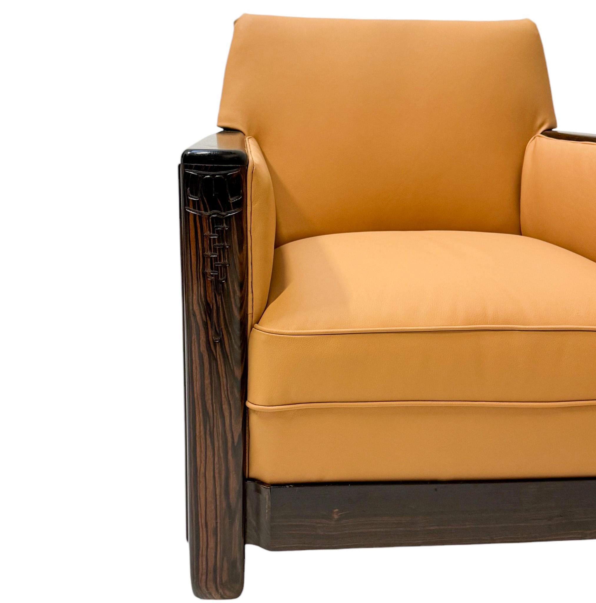 Daniël van Dorp Art Deco Amsterdamse School Lounge Chairs for Gebroeders Reens For Sale 6