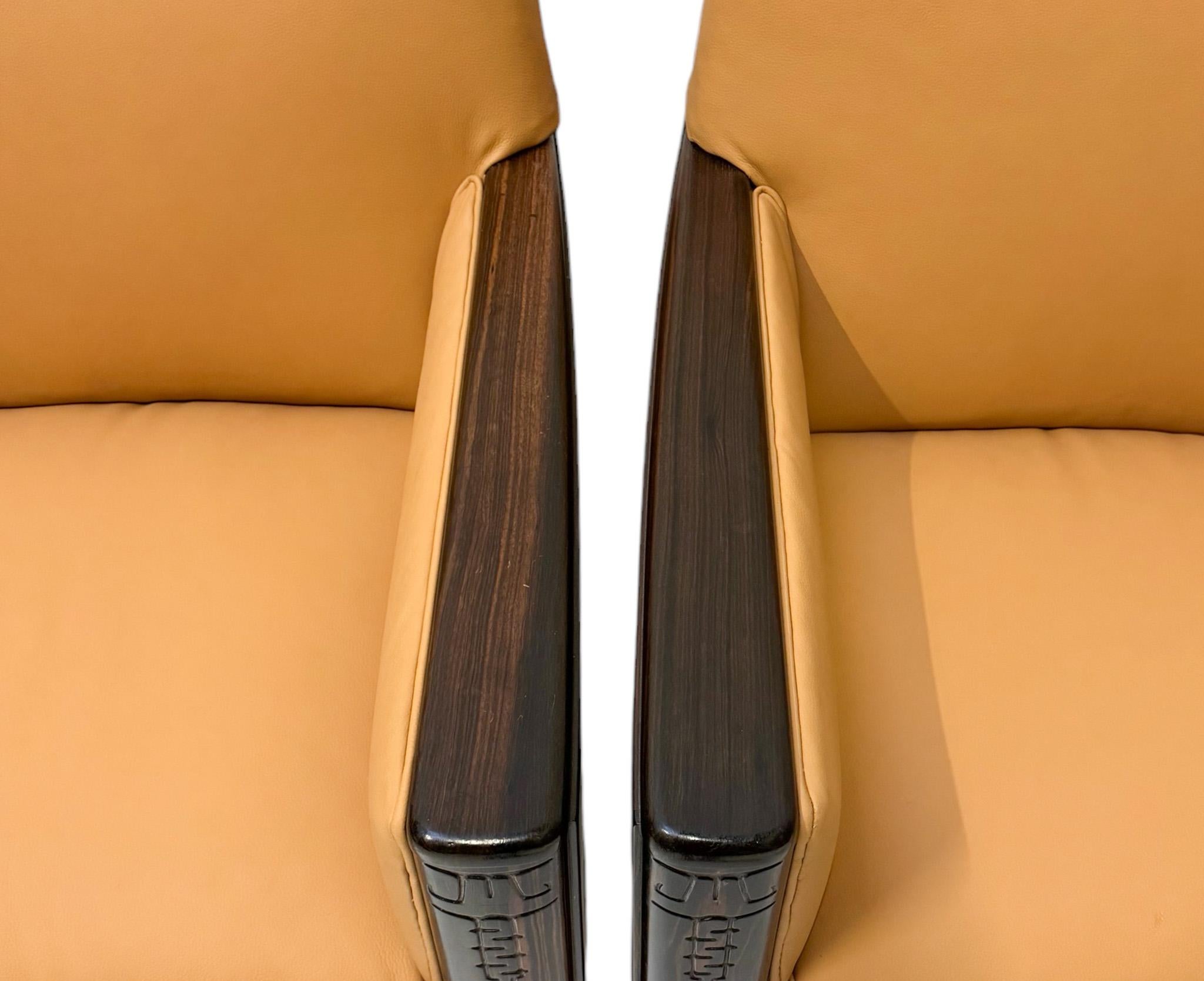 Daniël van Dorp Art Deco Amsterdamse School Lounge Chairs for Gebroeders Reens For Sale 7