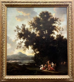 "Satyres et nymphes dans un paysage".