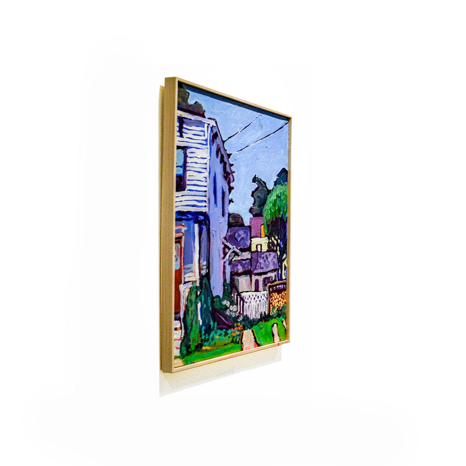 16 3rd St. Athens NY
22 x 18 pollici
olio su lino
Firma dell'artista sul retro


La splendida tavolozza di colori di Dan Rupe cattura le strade in cui vive con vivacità e vita, aggiungendo interesse a dettagli banali come i fili del telefono e le