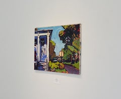 First and N. Church St, Athens NY (Fauvist Style Cityscape Painting)
