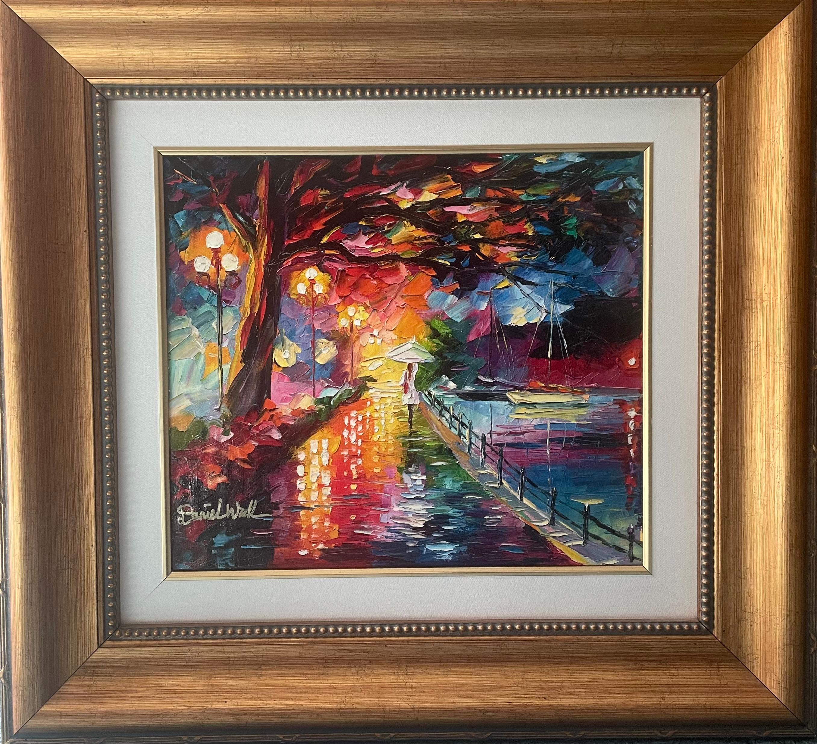 "Marvelous Stroll" - Painting by Daniel Wall 