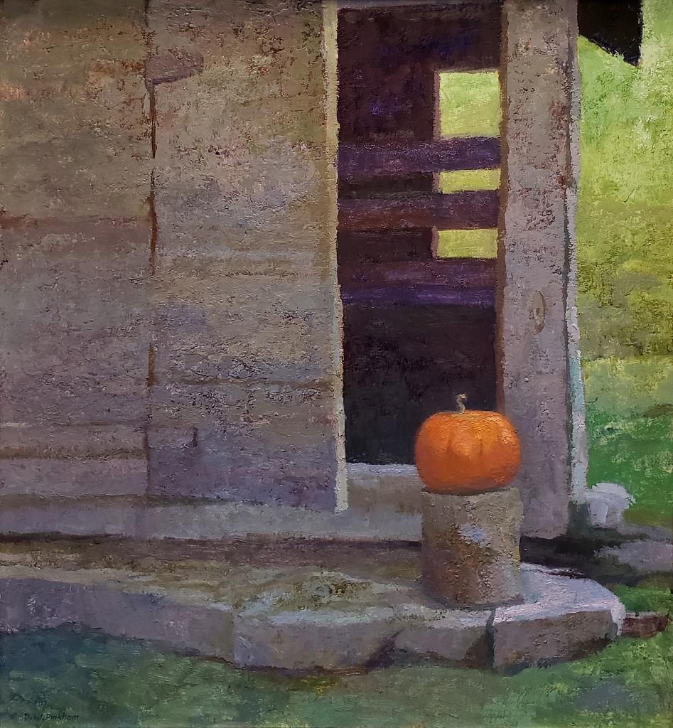 Evan Evan's Barn – Painting von Daniel Warren Pinkham