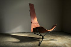 Silla de salón Early "Lotus" de Daniel Wenger, años 70