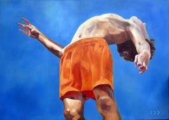 Downs ist das neue Up 7  - Contemporary Expressive Figurative Ölgemälde