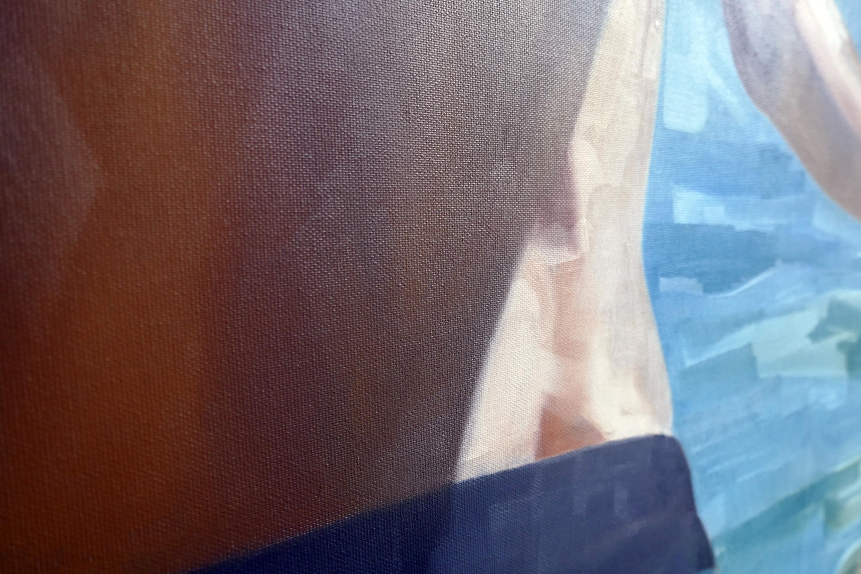 Recuerdos del verano   - Pintura al óleo figurativa expresiva contemporánea - Painting Contemporáneo de Daniel Wimmer
