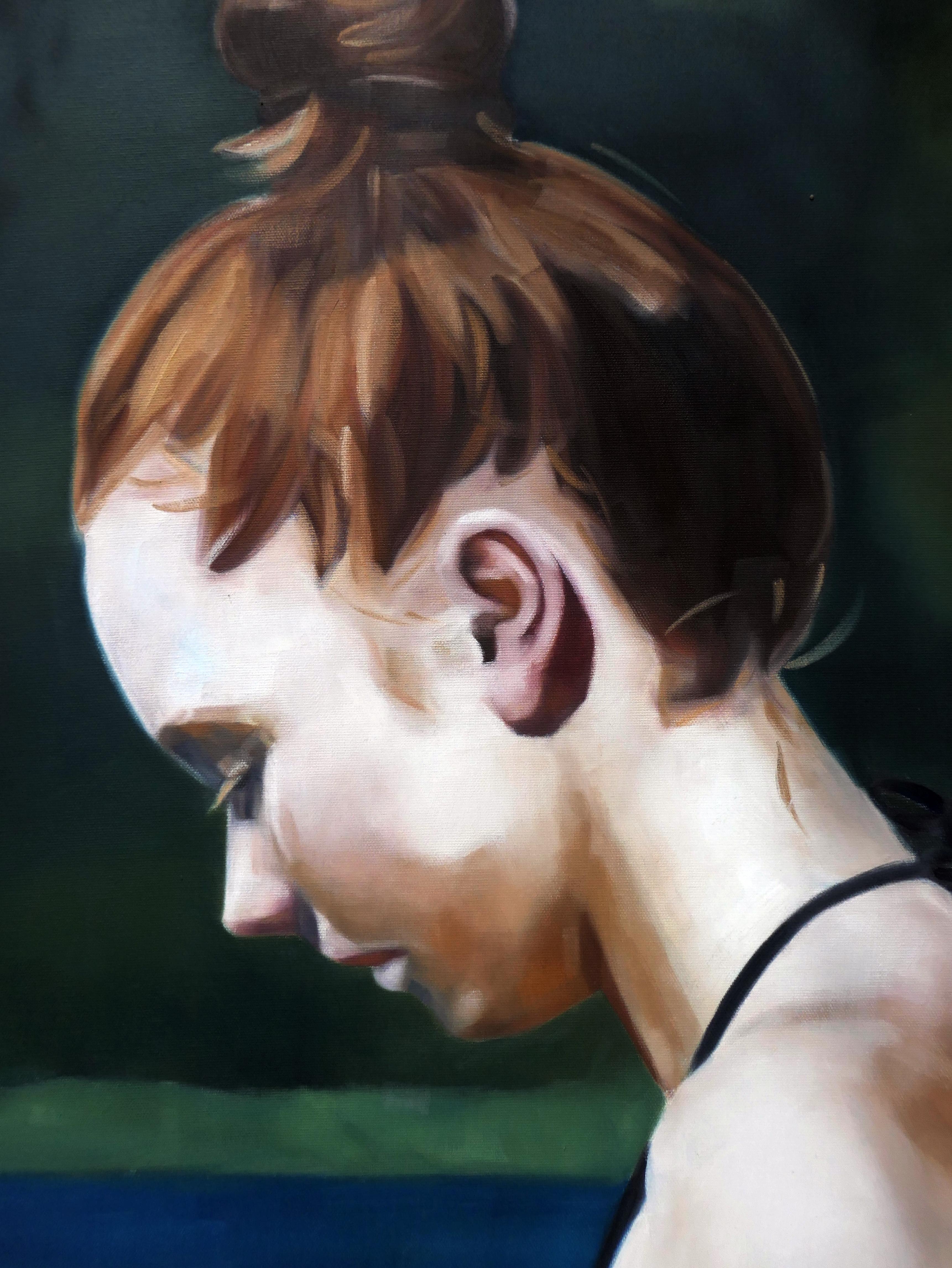 Schwan  - Contemporary Expressive Figurative Ölgemälde (Zeitgenössisch), Painting, von Daniel Wimmer