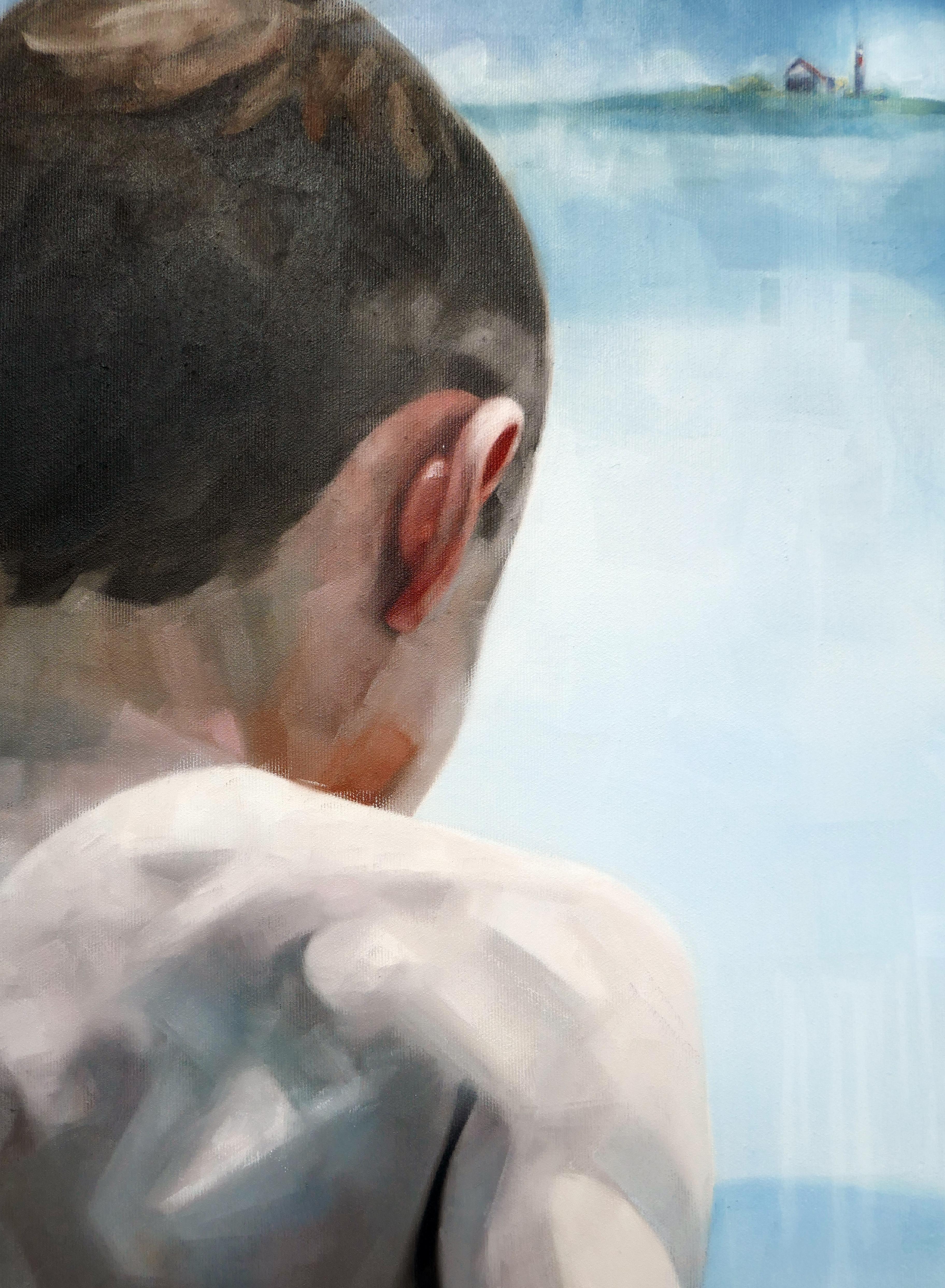 The Island  - Contemporary Expressive Figurative Ölgemälde (Zeitgenössisch), Painting, von Daniel Wimmer