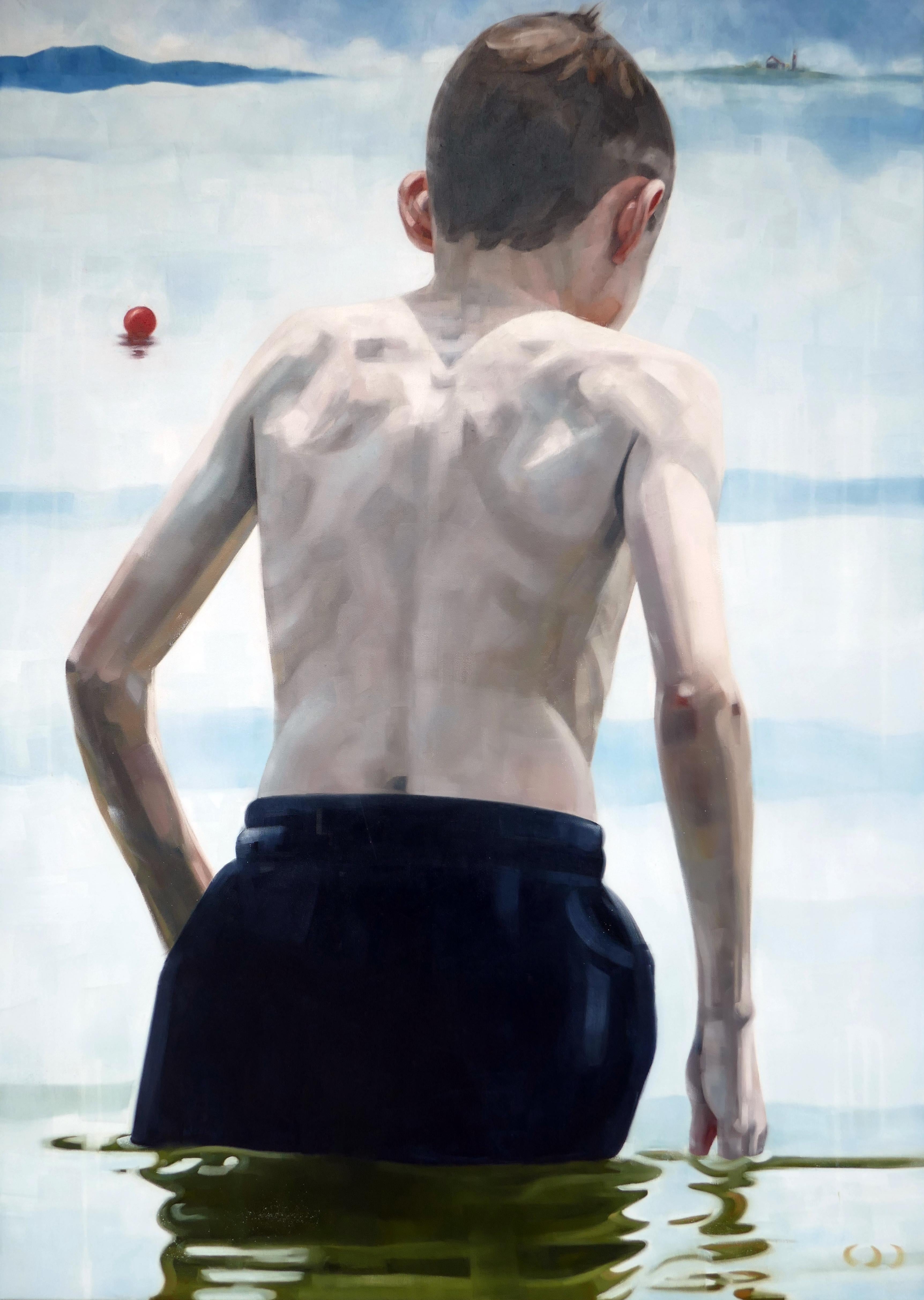 The Island  - Contemporary Expressive Figurative Oil Painting