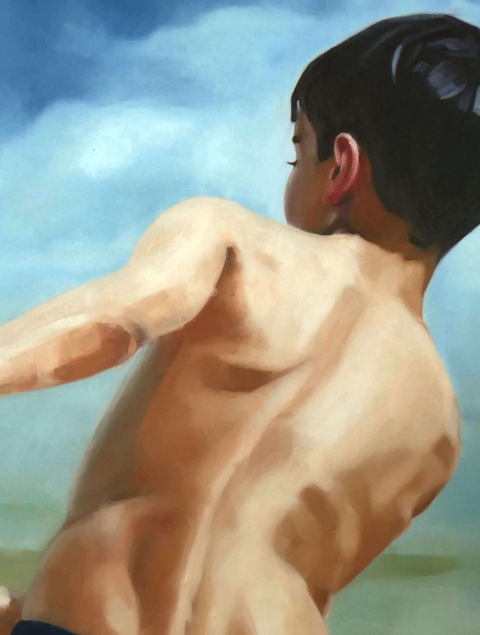 L'ispirazione per l'arte di Daniel Wimmer deriva sempre dal corpo umano. È particolarmente affascinato dagli splendidi colori della pelle ed è costantemente alla ricerca di situazioni di luce intriganti.
L'aspetto scultoreo della pittura è