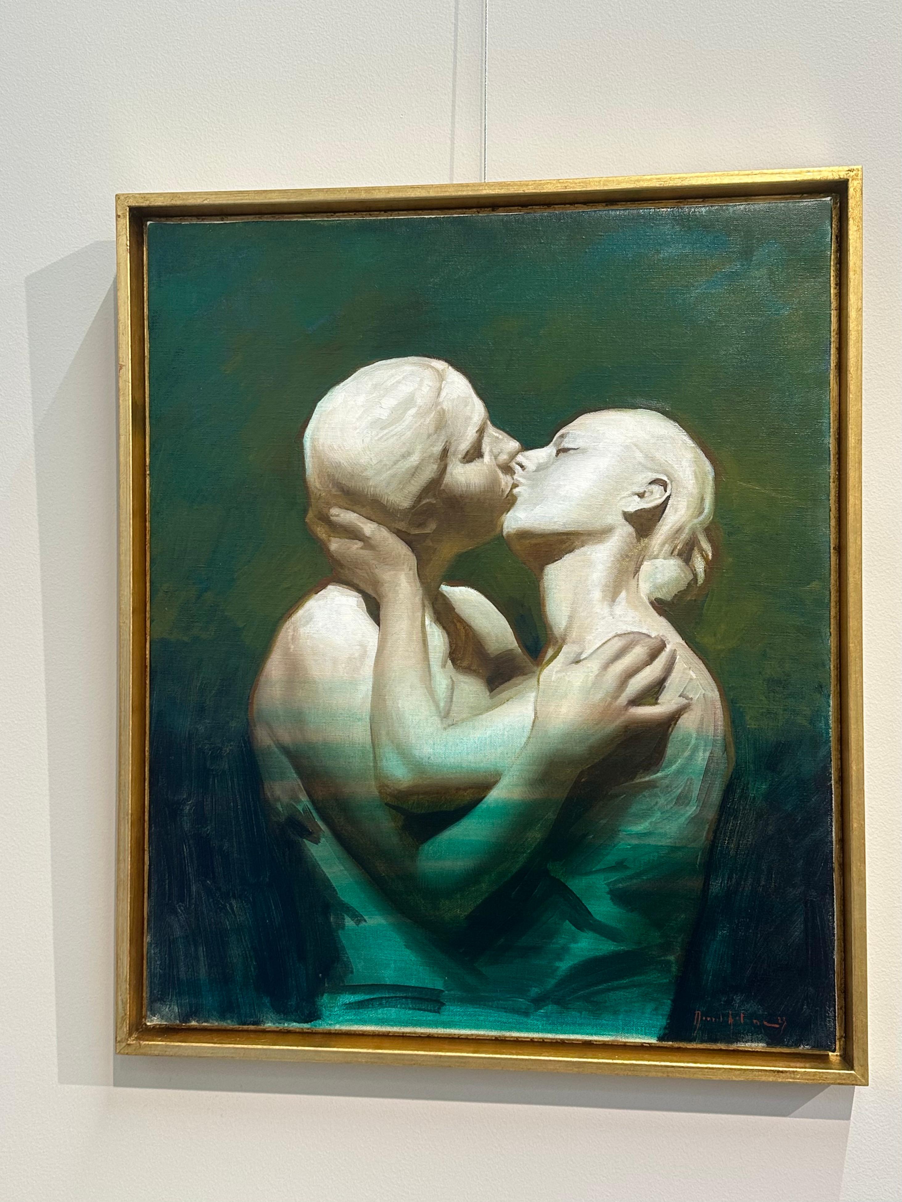 Hommage à la sculpture Alimondo Ciampi- Peinture contemporaine du 21ème siècle  - Painting de Daniela Astone