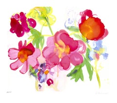 Daniela Flörsheim - "Chinese Peonies" - Color Offset Lithograph