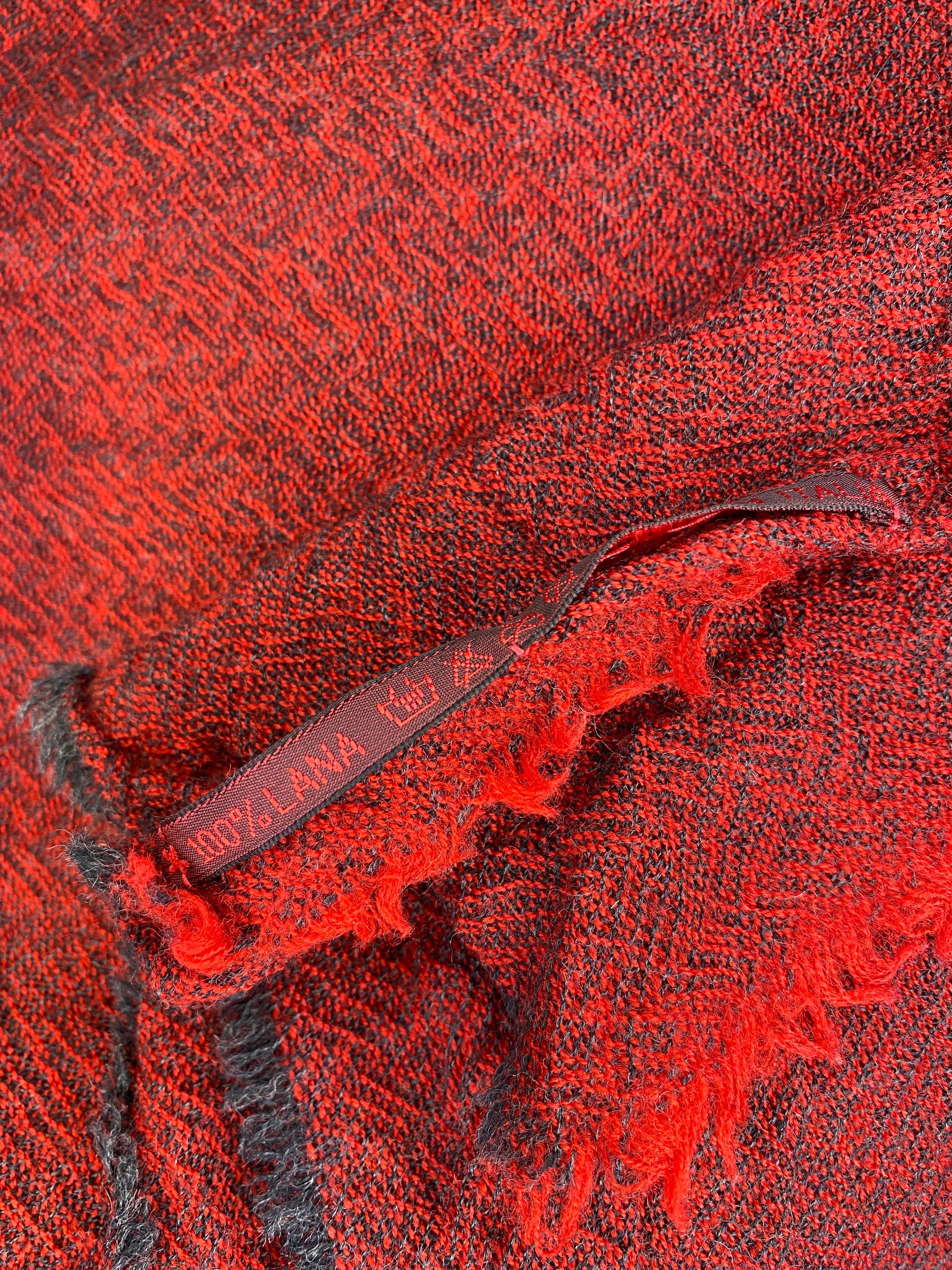 Beige Scialle di lana bordeaux Daniela Gregis in vendita