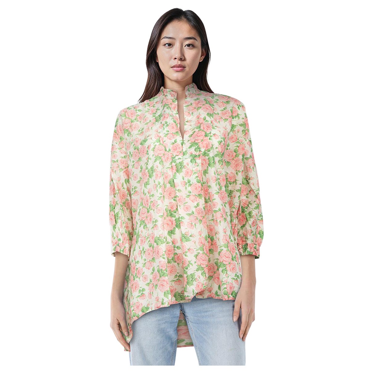 Daniela Gregis Floral Pattern Oversized Blouse Size L