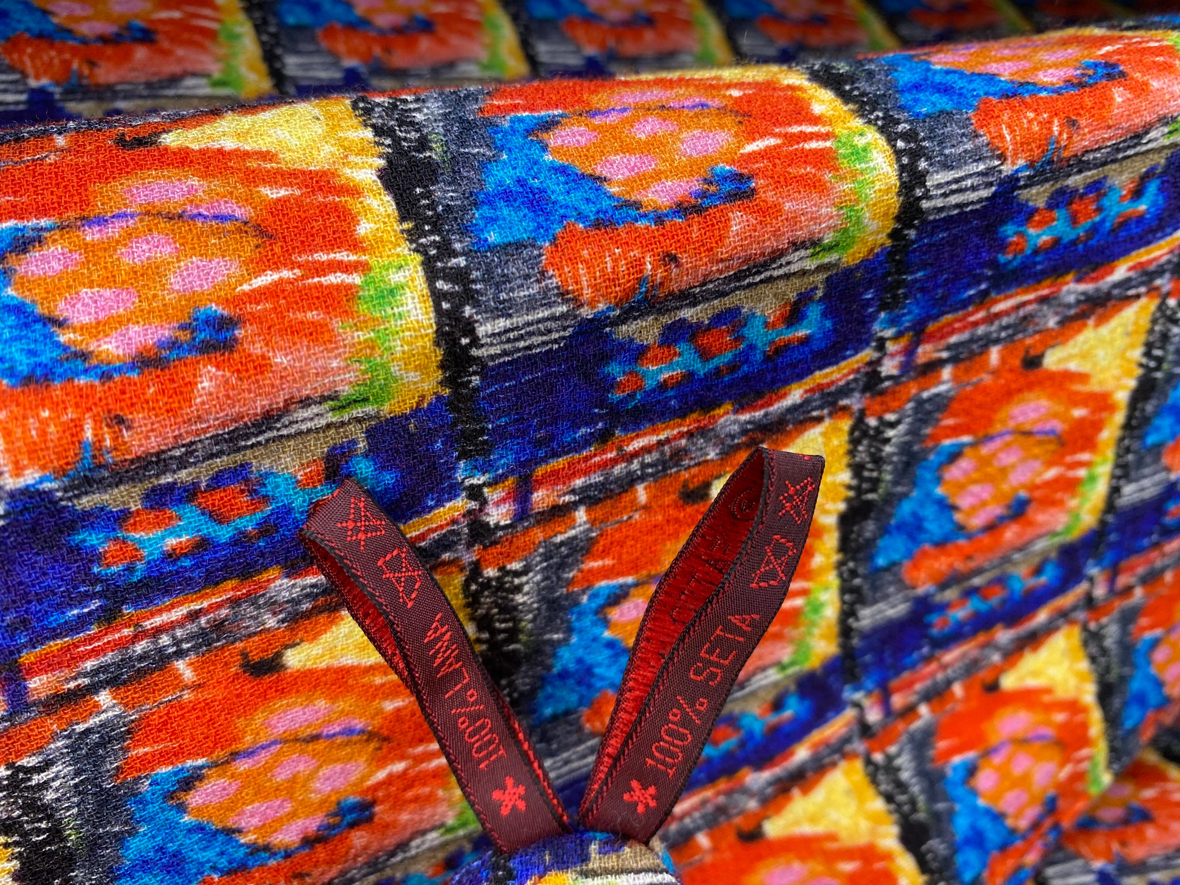 Women's Daniela Gregis Multicoloured Patterned Wool Skirt