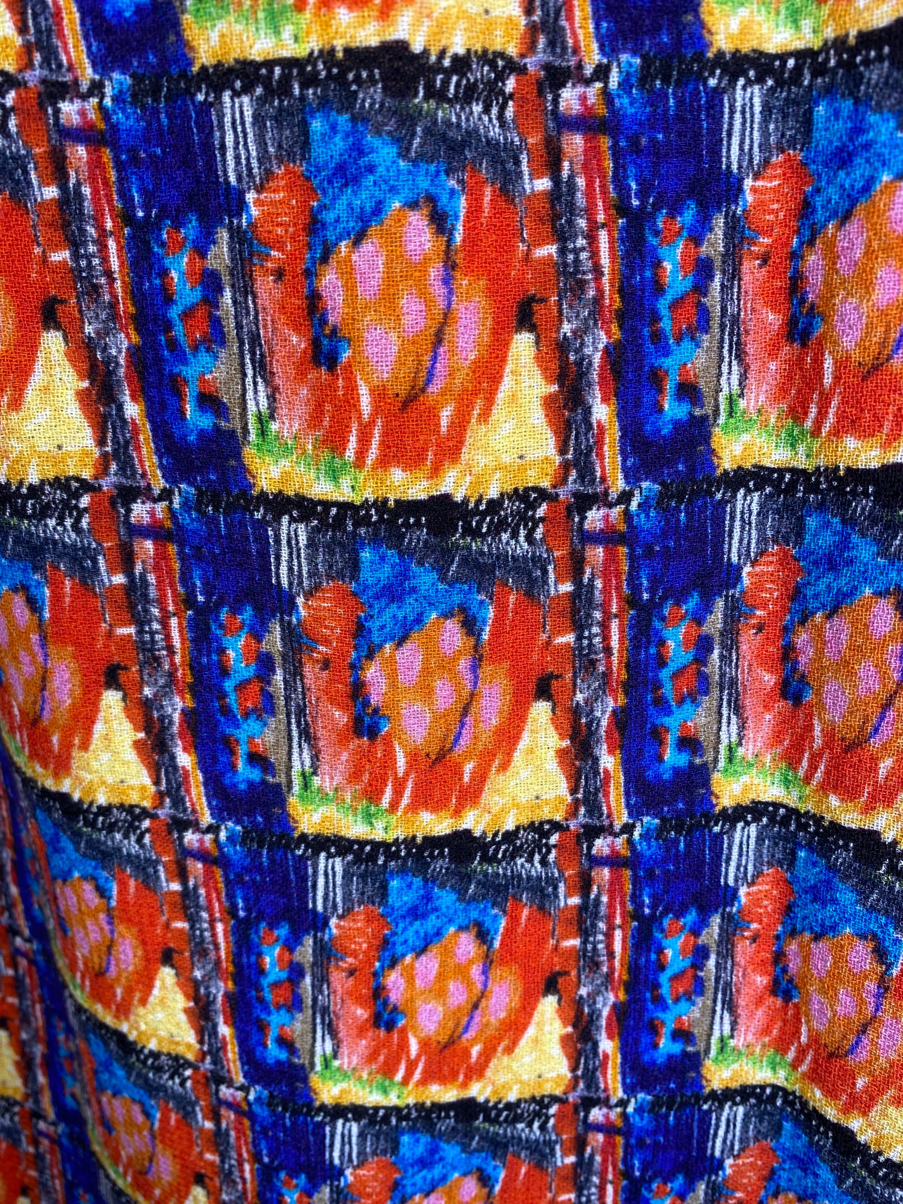 Daniela Gregis Multicoloured Patterned Wool Skirt 2