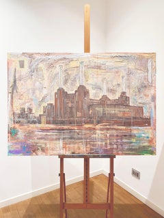 ''Battersea Power Station'', contemporary, original oil painting