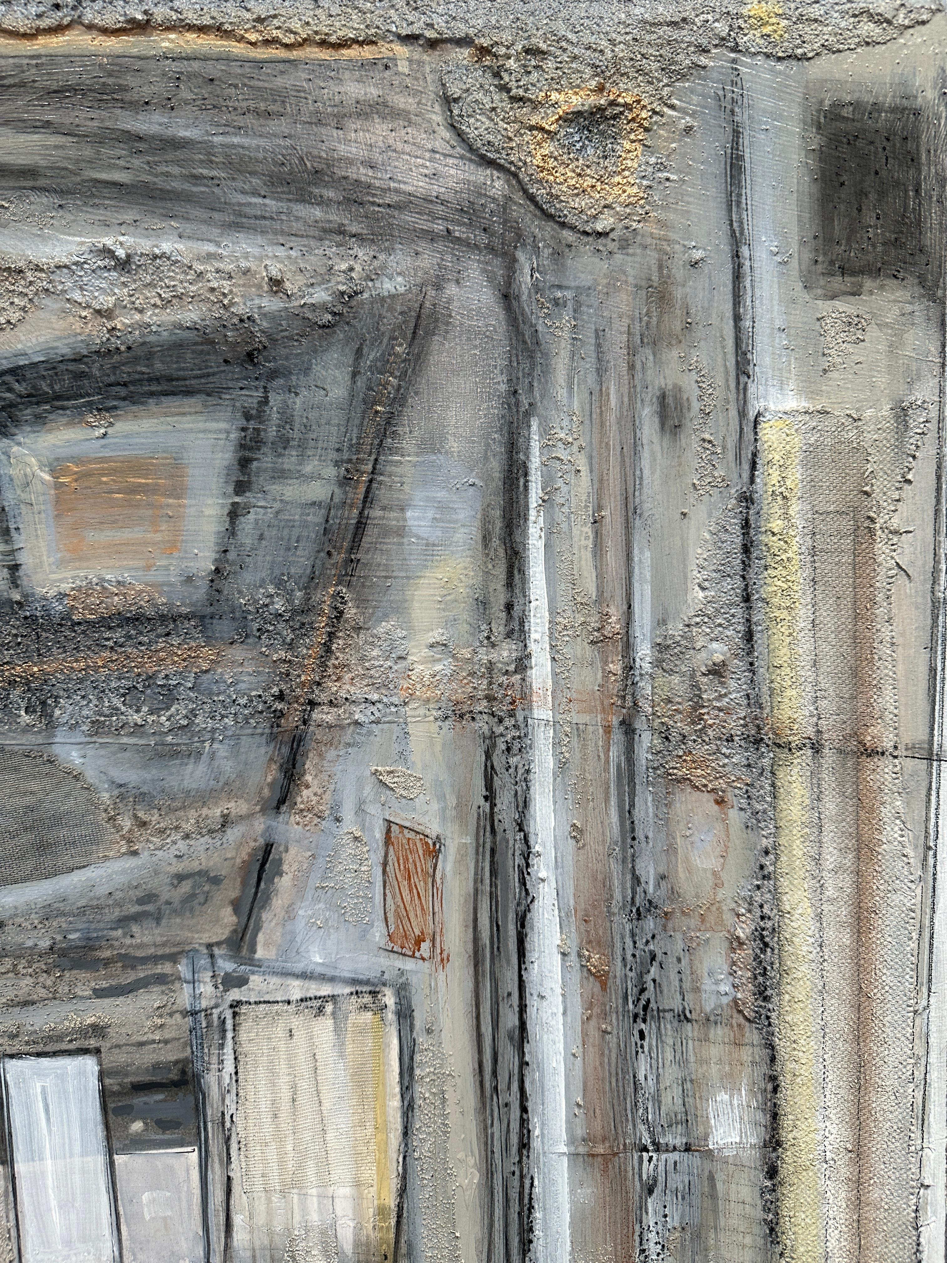 Innenbereich 1 (Braun), Interior Painting, von Daniela Gullotta