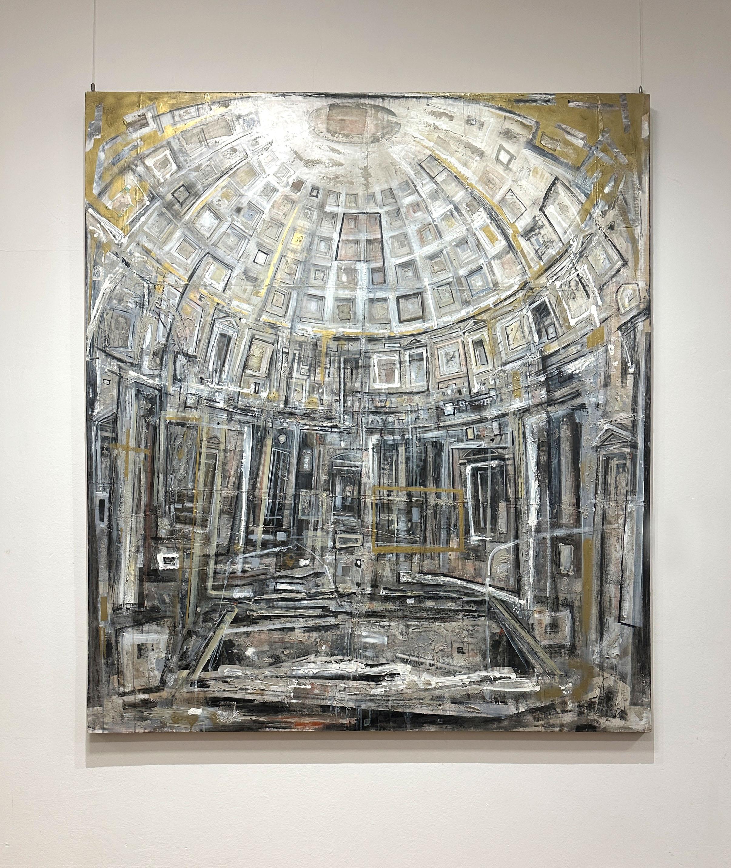 Pantheon (Braun), Figurative Painting, von Daniela Gullotta