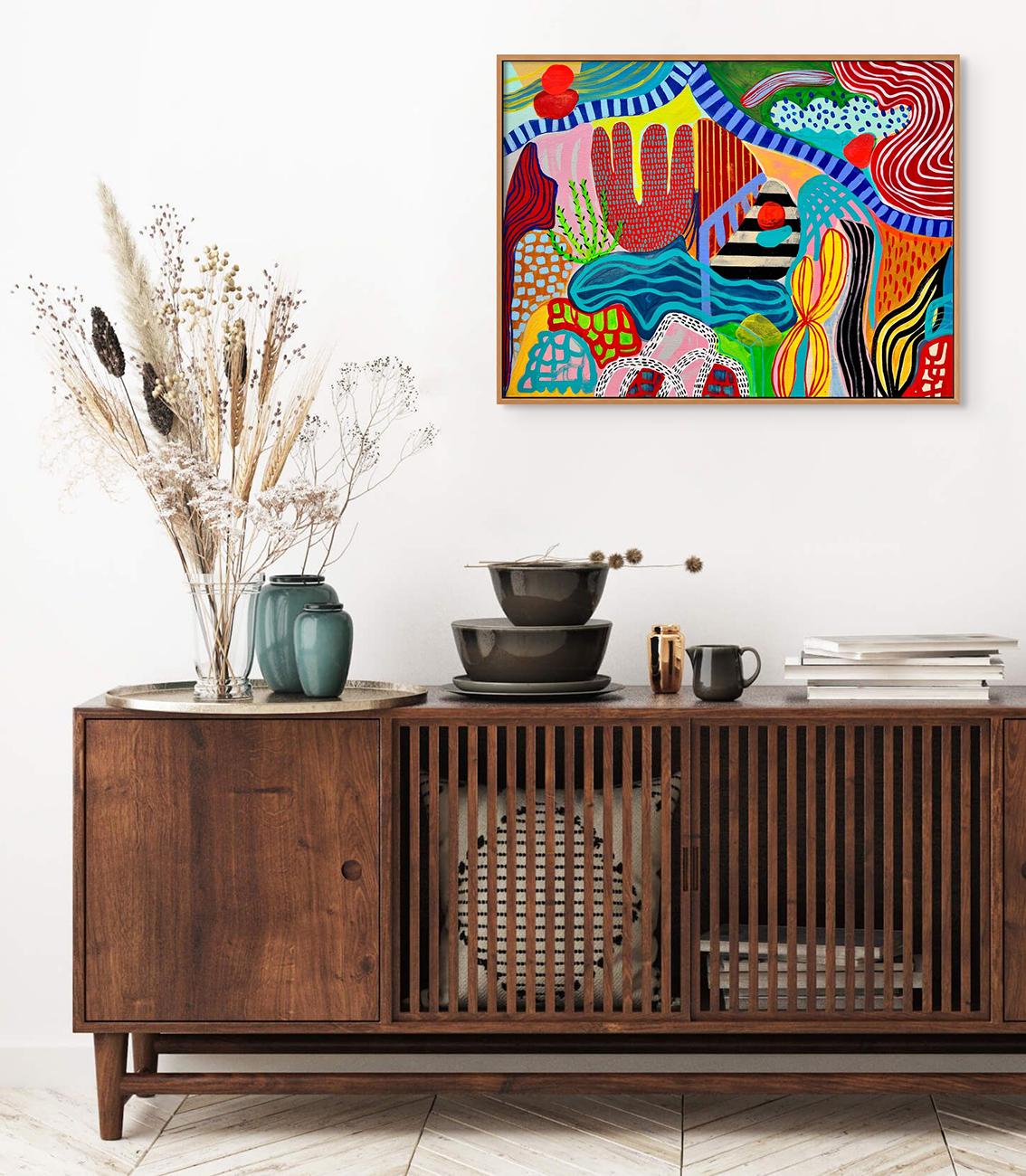 Barotrópico IV (Pittura astratta) - Painting di Daniela Marin