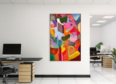 Giardino giocoso I (pittura astratta)