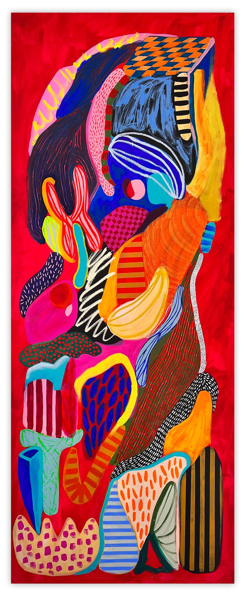 Daniela Marin Abstract Painting - Tropicalisimo (Abstract painting)