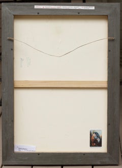 Oil, Sand, and Gold Leaf on Canvas