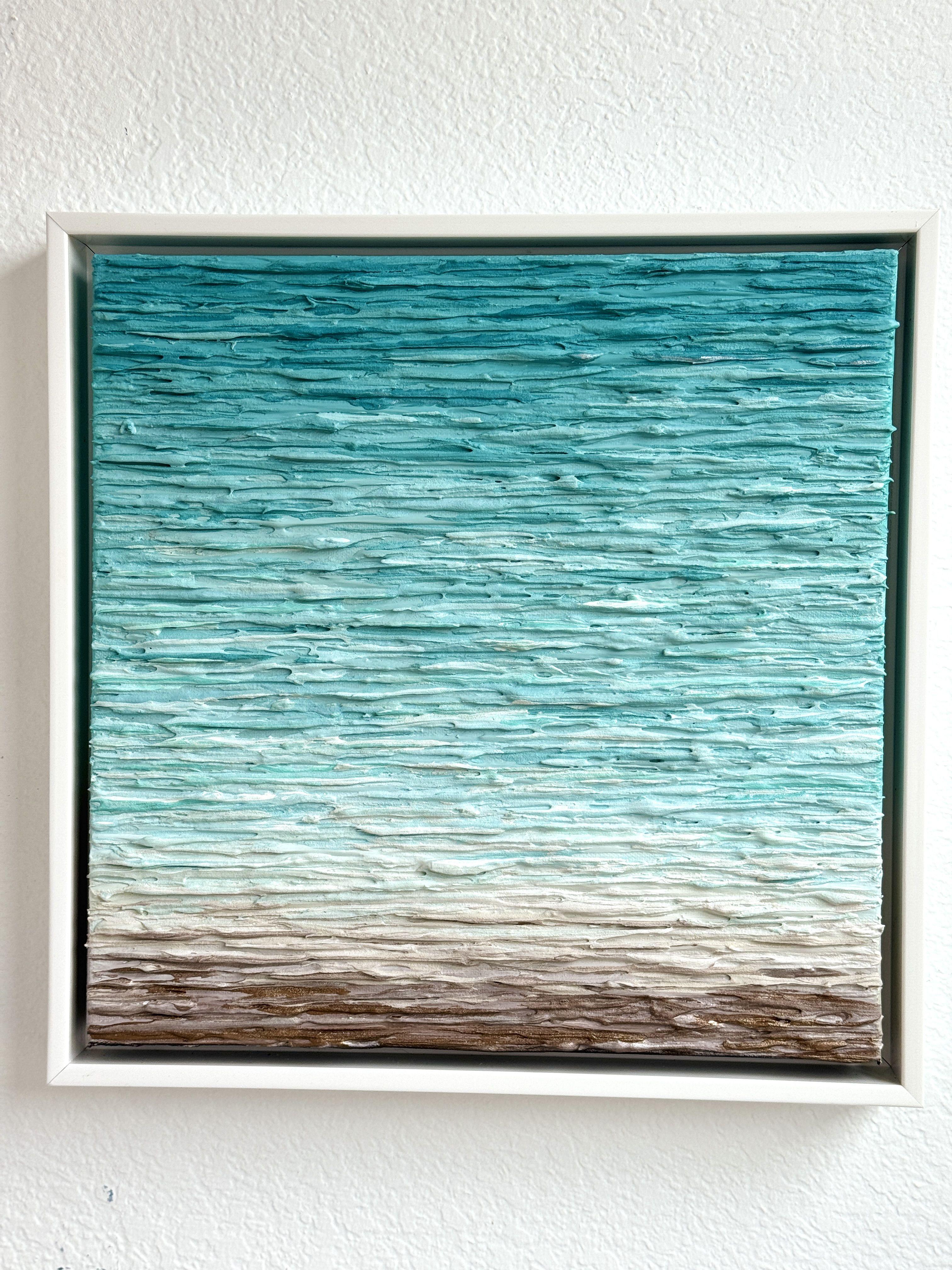 COASTAL CALM, Mixed Media on Canvas - Mixed Media Art by Daniela Pasqualini