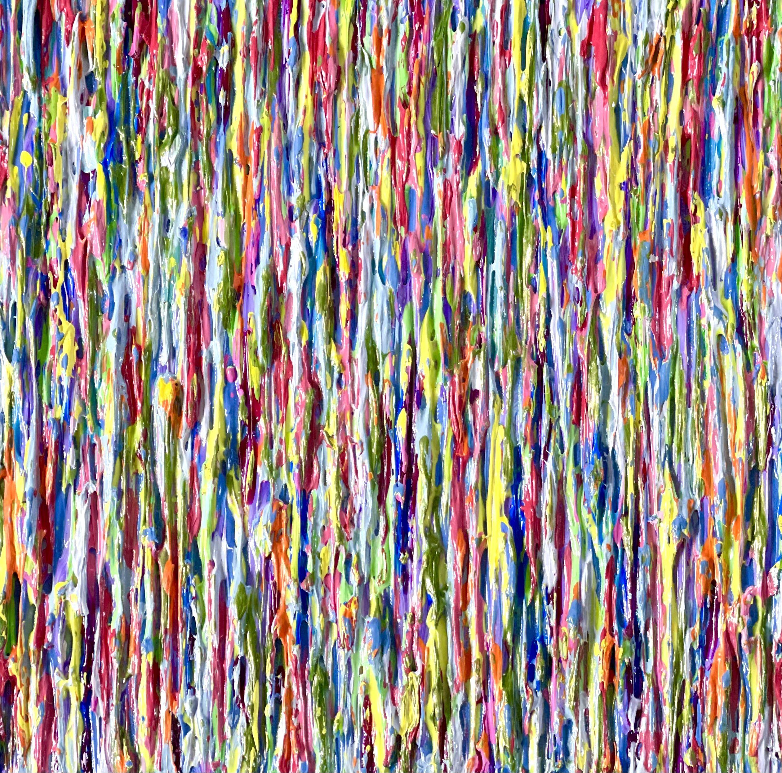 Hall of colors, Mixed Media on Canvas - Mixed Media Art by Daniela Pasqualini
