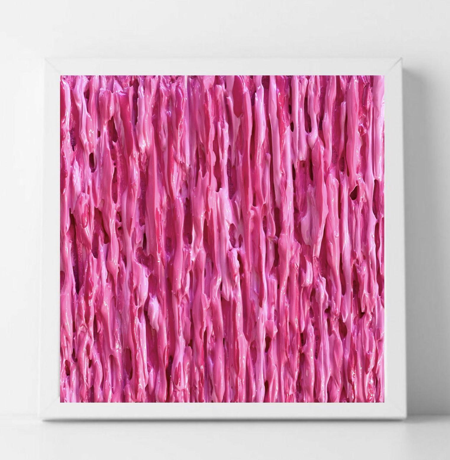 MELODIE MONOCROMATICHE - VIVA MAGENTA!, Mixed Media on Canvas - Abstract Mixed Media Art by Daniela Pasqualini