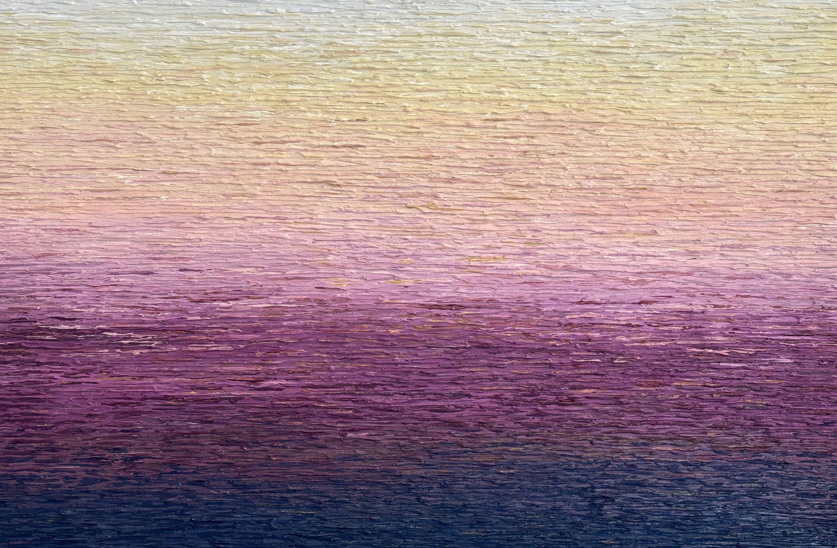 Serene Twilight, Mixed Media on Canvas