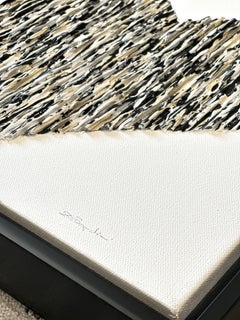 Bright Love – Schwarzer Rahmen, Gemälde, Acryl auf Leinwand