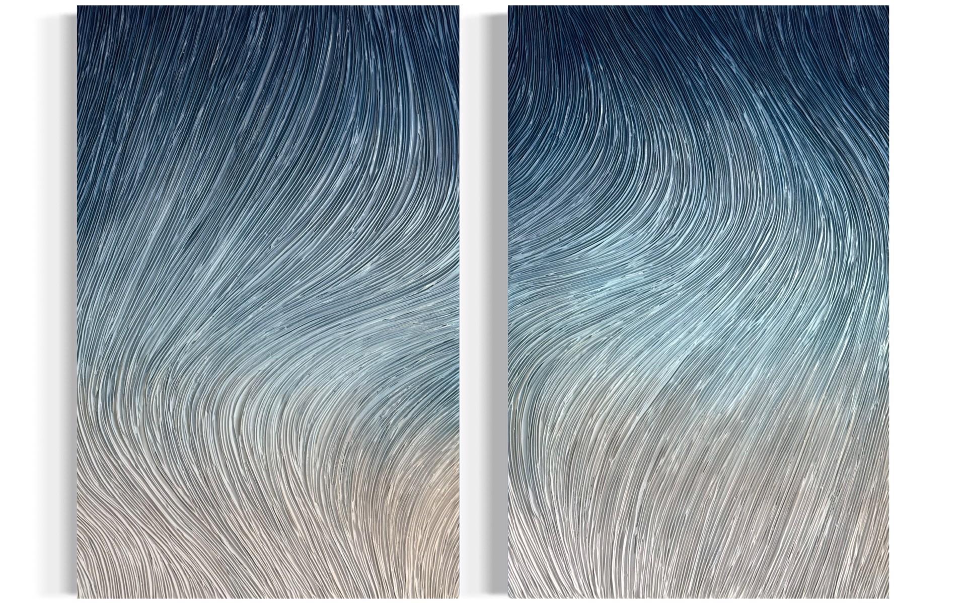 Daniela Pasqualini Abstract Painting - Eternal Bond Diptych