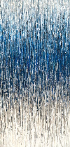 Island Vibes - Blue - Minimal Abstract Acrylic Painting