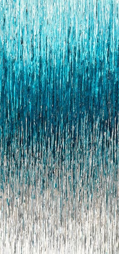 Island Vibes - smeraldo - Pittura acrilica astratta minimale