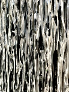 MELODIE MONOCROMATICHE - Peinture en étain brossé, acrylique sur toile