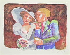 Newlyweds - Lithograph by Daniela Romano - 1980s