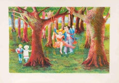 The Swing - Lithograph by Daniela Romano - 1990s