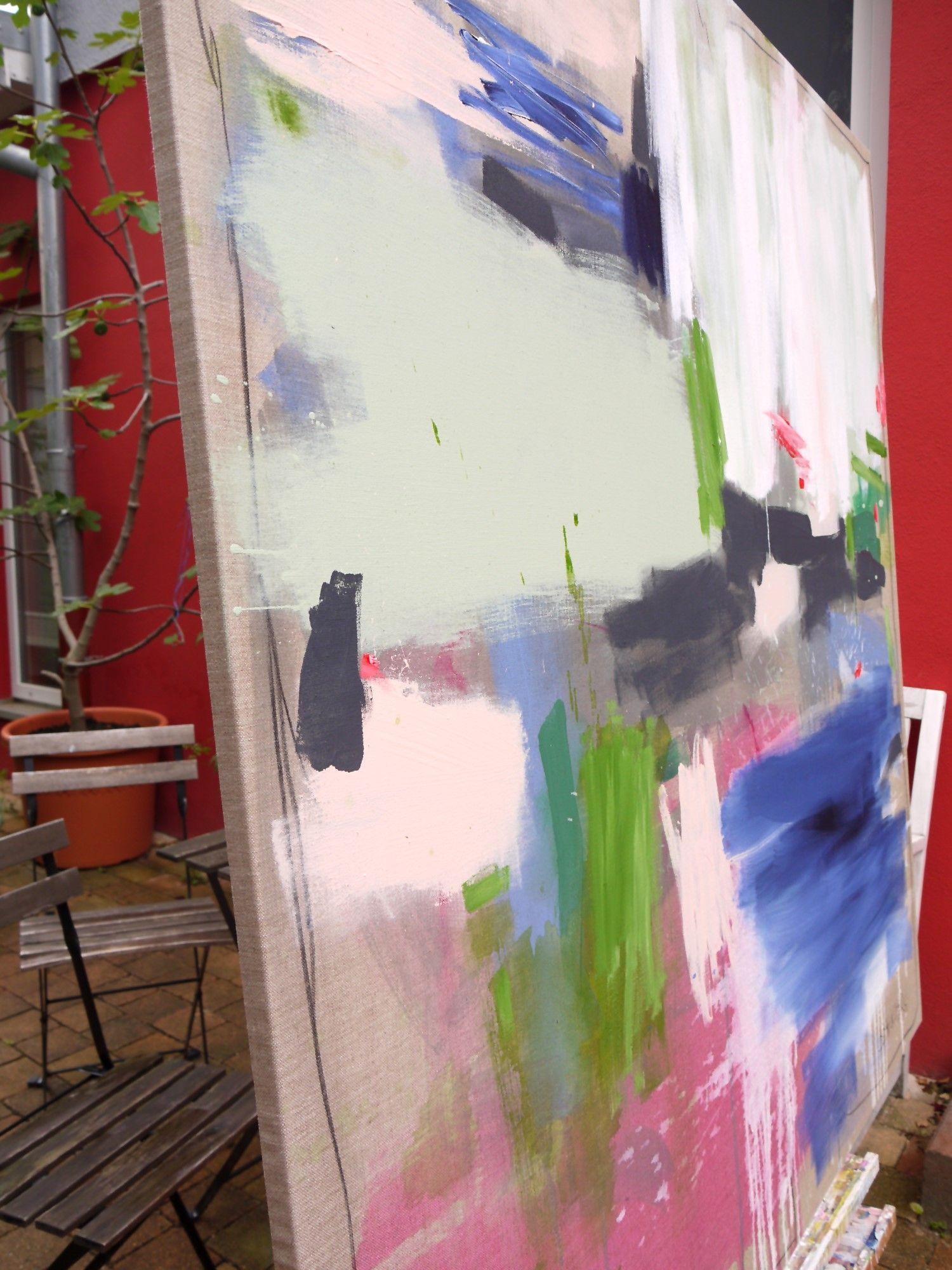 Behind the Fence II, Painting, Acrylic on Canvas 2
