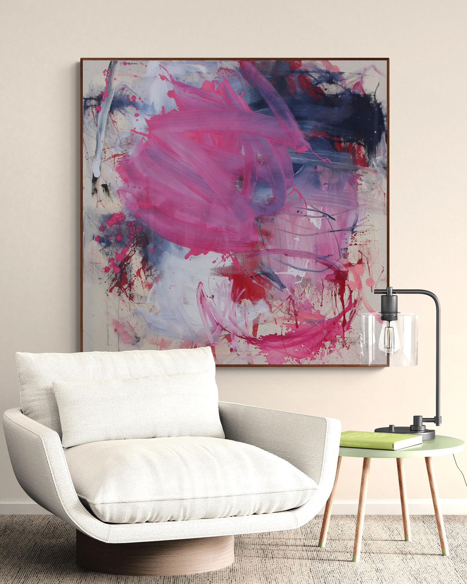 Berry Bliss (pittura astratta) - Painting di Daniela Schweinsberg