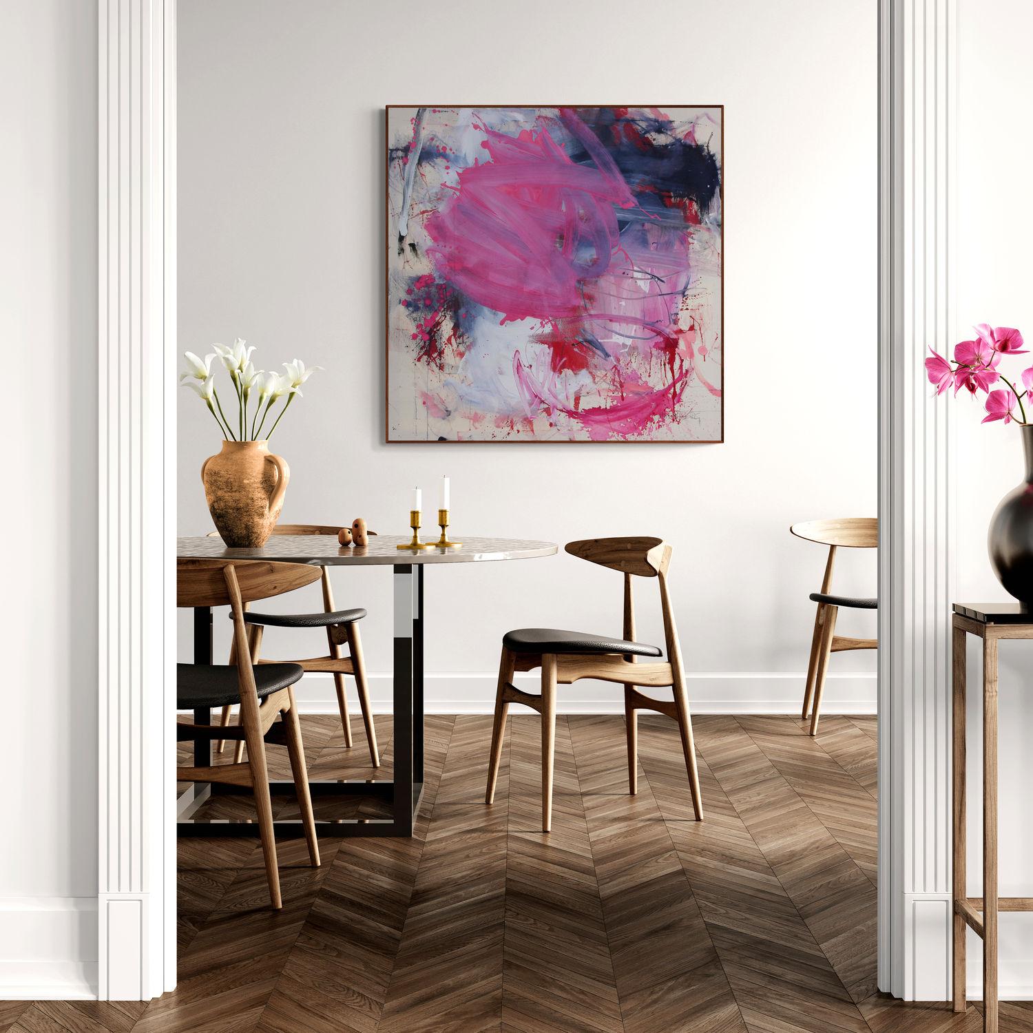 Berry Bliss (pittura astratta) - Painting Espressionismo astratto di Daniela Schweinsberg
