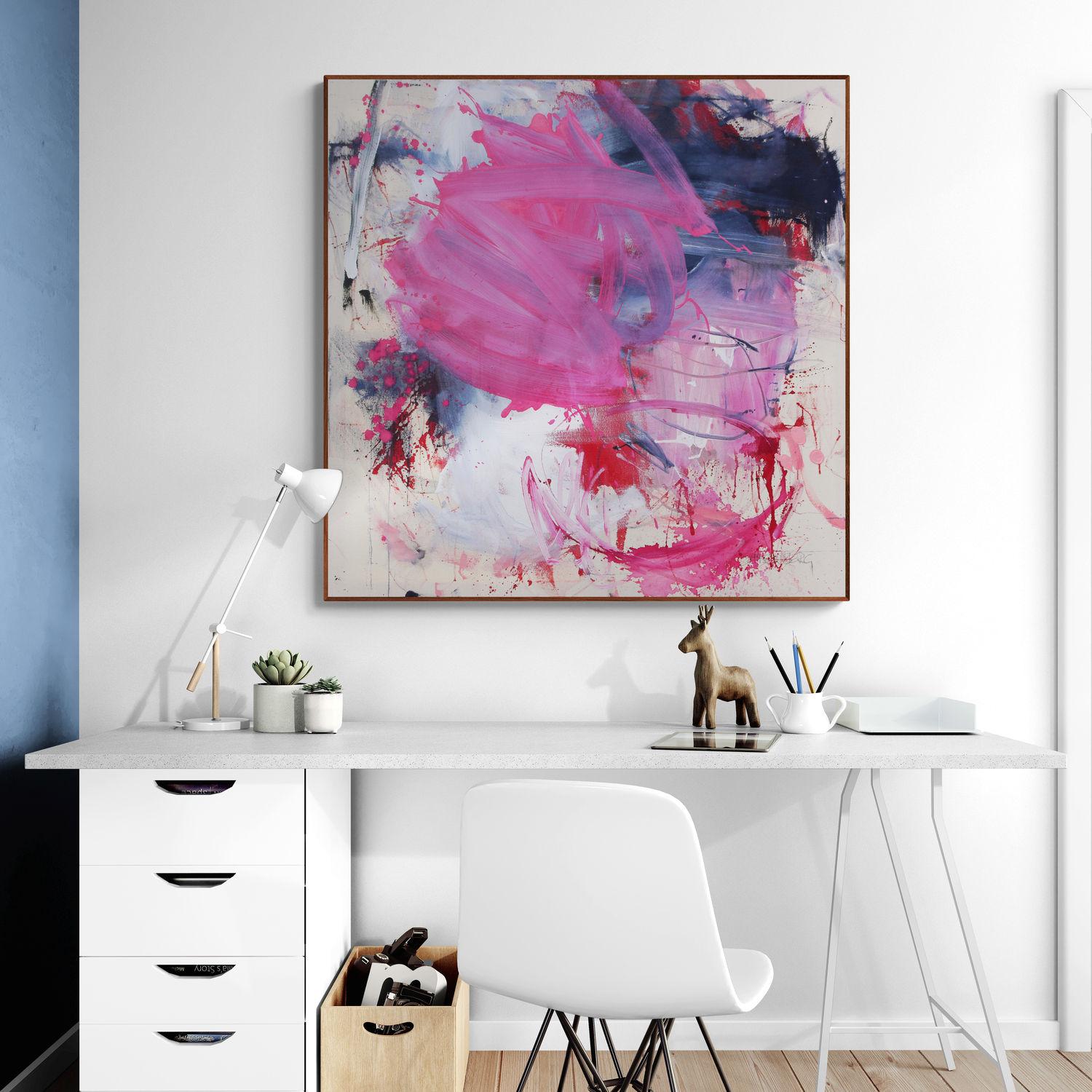 Berry Bliss (pittura astratta) - Abstract Painting Viola di Daniela Schweinsberg