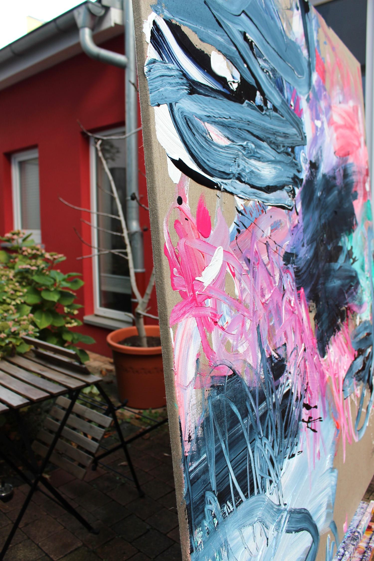 Drama Queen (Pintura abstracta) en venta 4