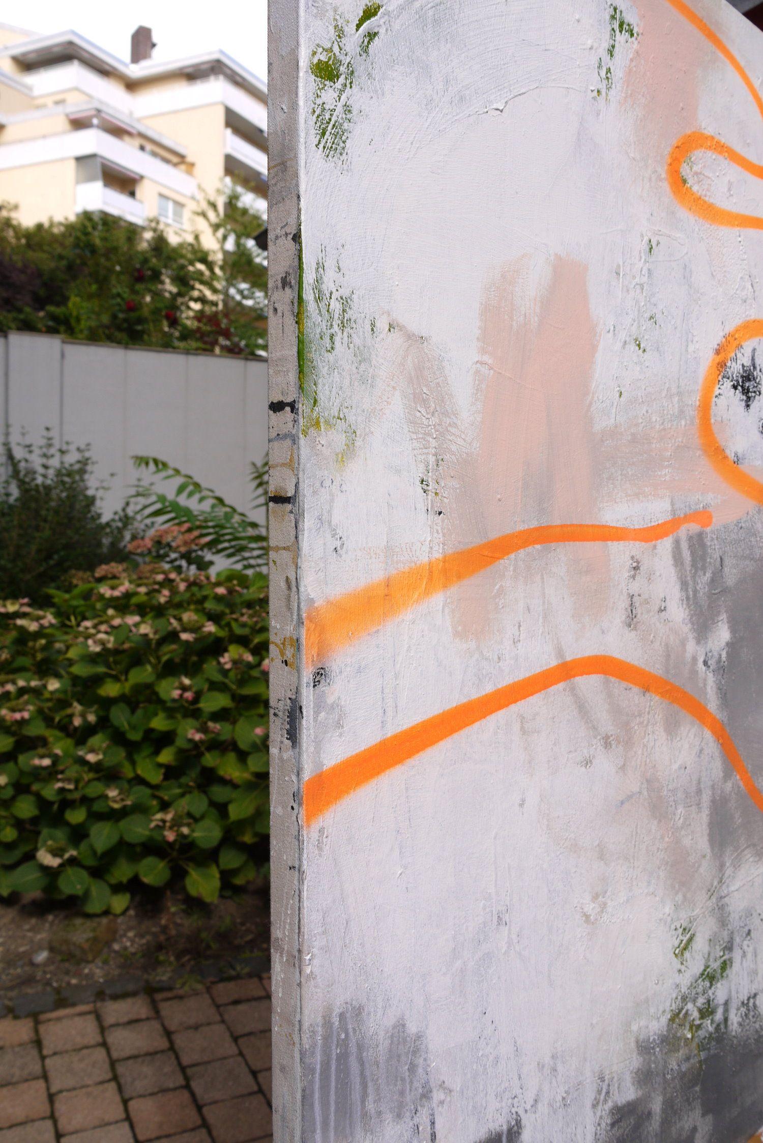 Drift Line (orange), Painting, Acrylic on Canvas 2