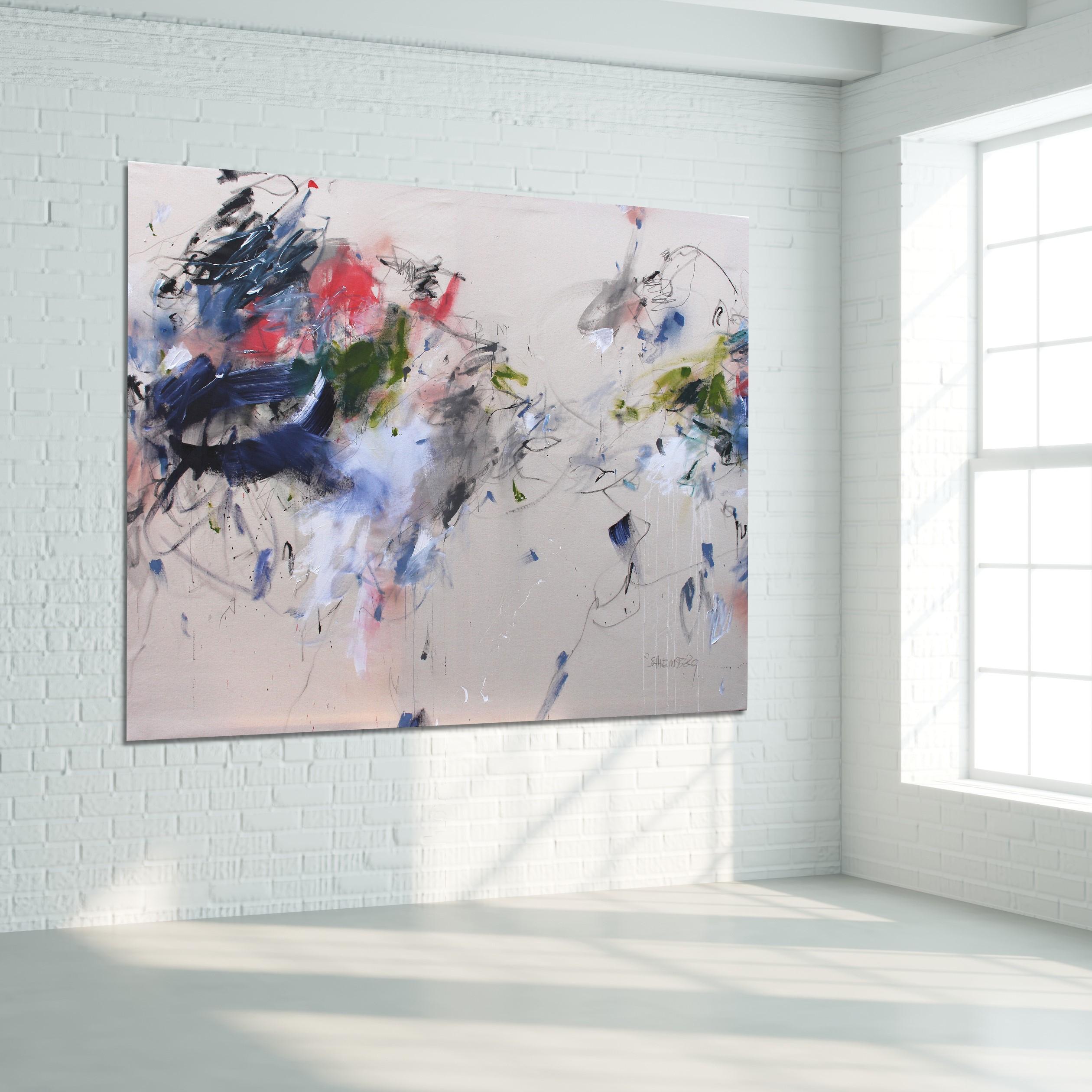 Feeling light and free (Abstraktes Gemälde) (Abstrakter Expressionismus), Painting, von Daniela Schweinsberg