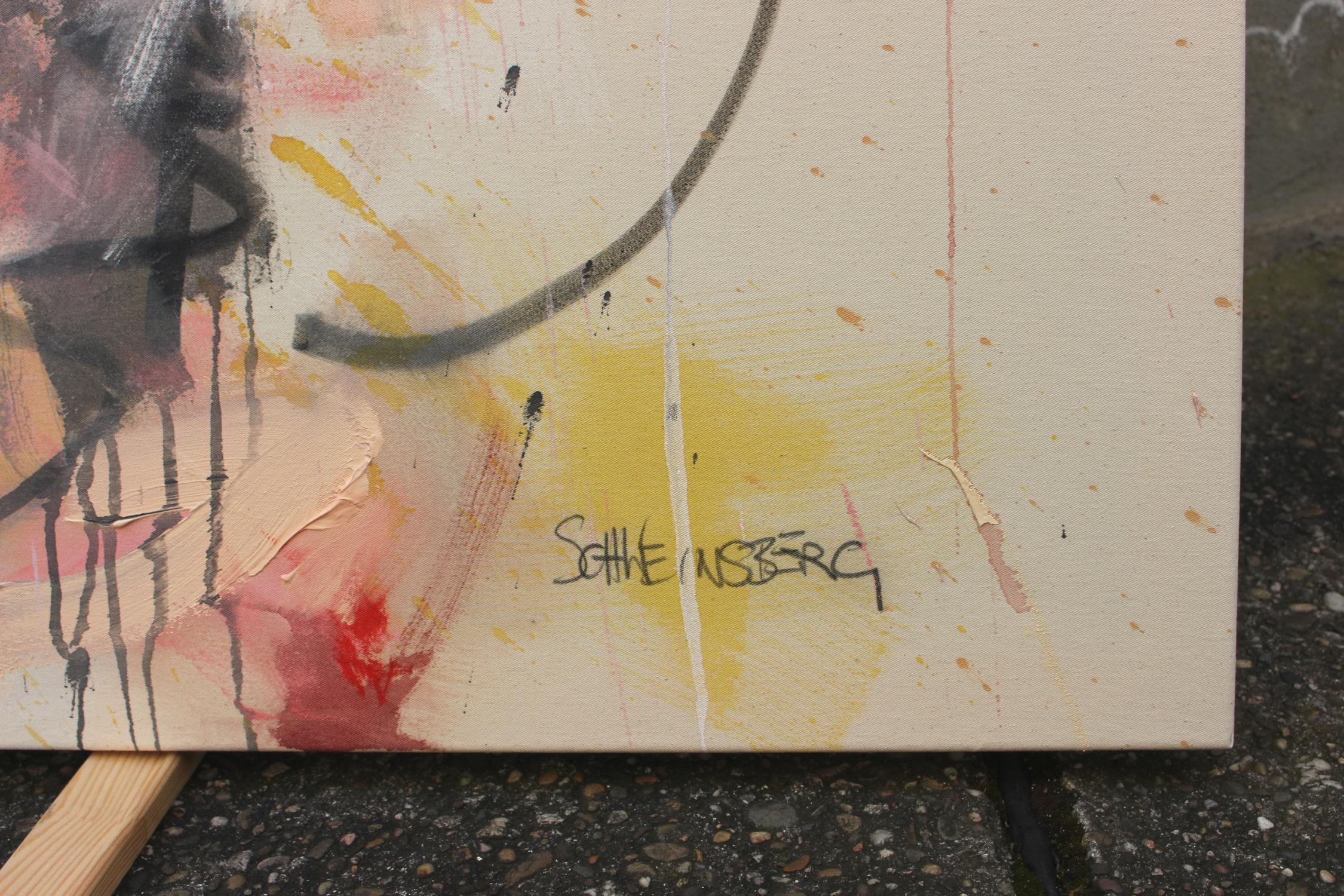 Chuchotements gestuels (peinture abstraite) en vente 2