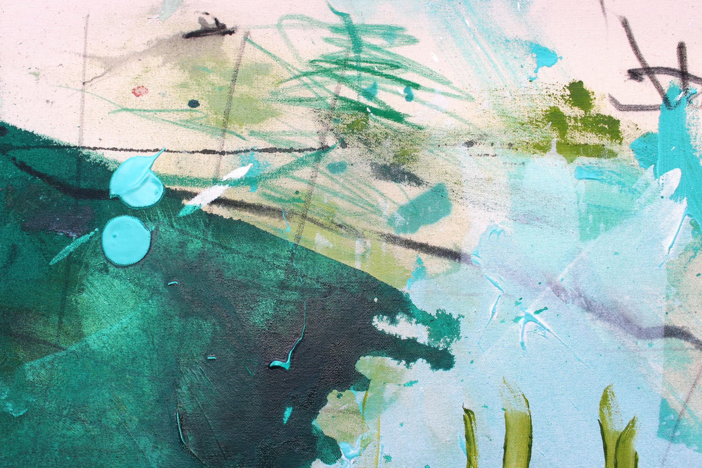 Habitat (Dove vive il verde) (Pittura astratta) in vendita 4