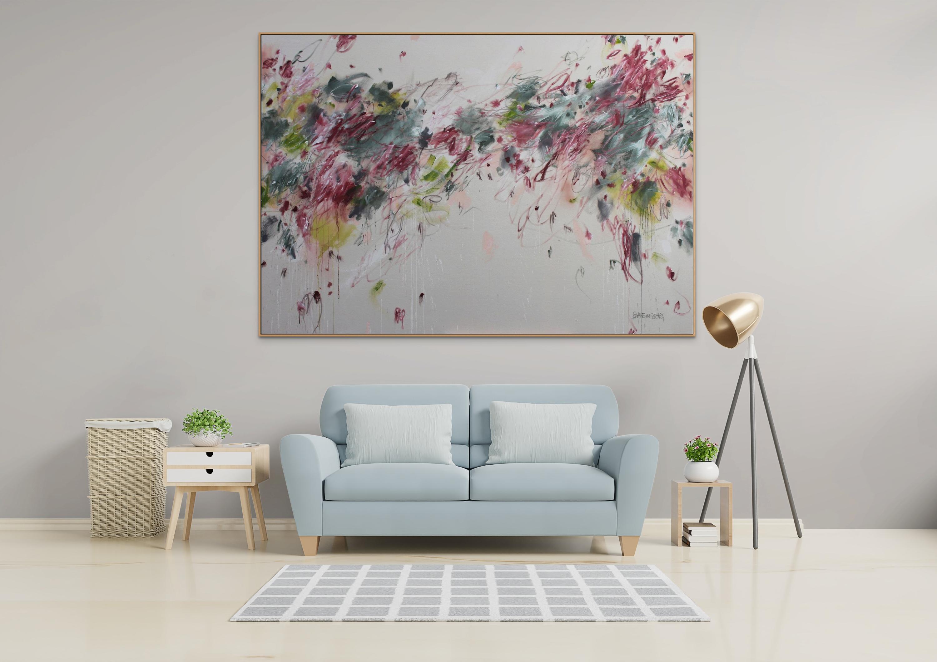 I Want All the Roses (Abstrakte Malerei) – Painting von Daniela Schweinsberg