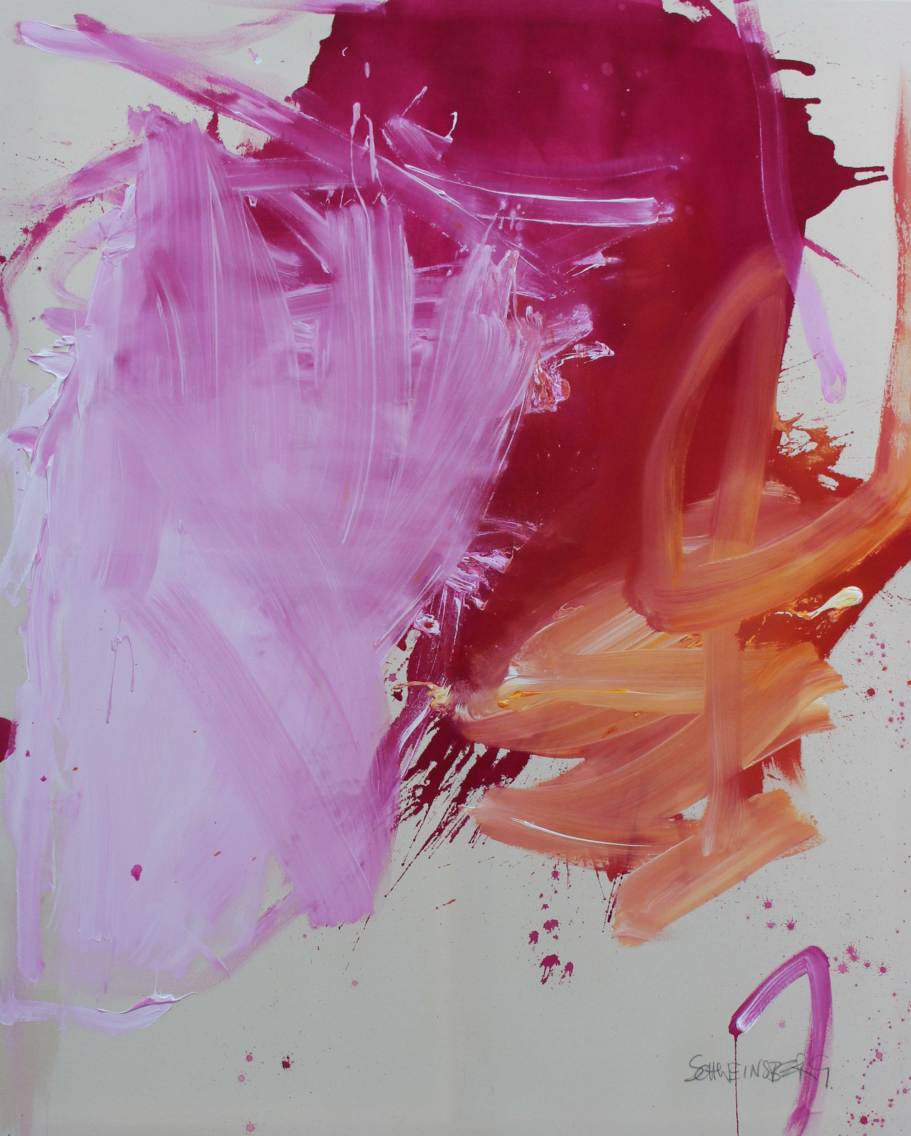 Daniela Schweinsberg Abstract Painting – IT'S GETTING HOT IN HERE II, Gemälde, Acryl auf Leinwand